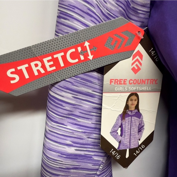 Free Country Purple Kids Jacket - Picture 5 of 8